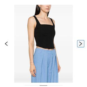 SAMSOE SAMSOE Salot pinstriped crop top